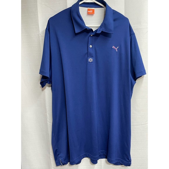 Puma Performance Polo in‎ EUC Size XXL Blue - Picture 1 of 6